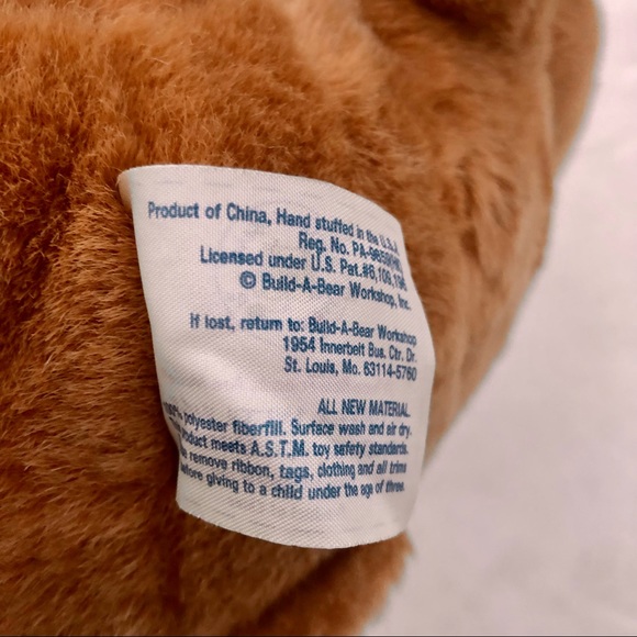 Build-a-Bear Teddy Bear Caramel Plush - Picture 4 of 6